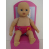 onderbroek roze cijfers mini baby annabell 30cm