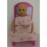 slaapzak roze beren mini baby annabell 30cm