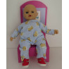 slobpak gestreept beren mini baby annabell 30cm