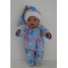 flannelen pyjama blauw baby born 43cm