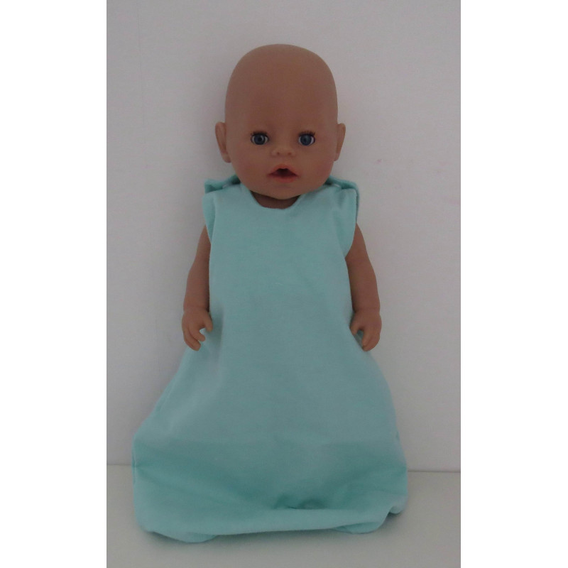 flannelen slaapzak mint baby born 43cm