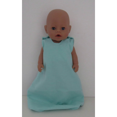 flannelen slaapzak mint baby born 43cm