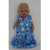 flannelen slaapzak blauw puppy baby born 43cm