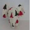 knuffel olifant staand kerst wit 25/30cm