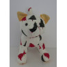 knuffel kat wit kerst  35/25cm