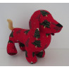 knuffel teckel rood kerst 30/25cm