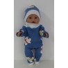 wintertrui set blauw beren baby born 43cm