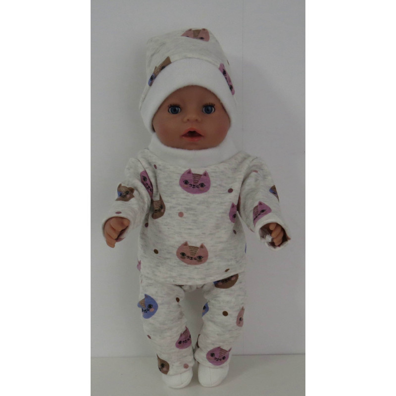 wintertrui set kat baby born 43cm