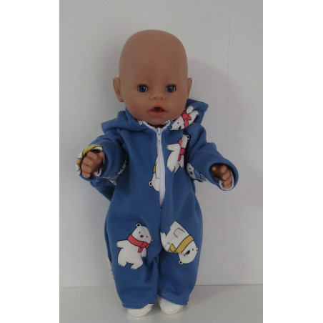 winterpak blauw beren baby born 43cm