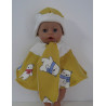 poncho geel beren baby born 43cm