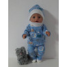 wintertrui set blauw beren baby born 43cm