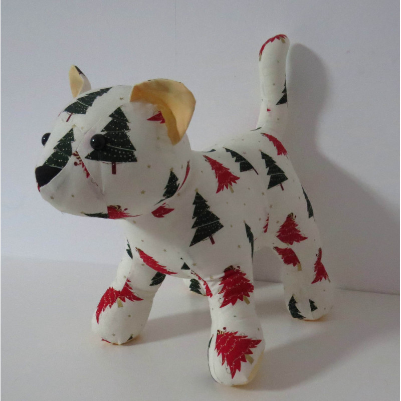 knuffel kat kerstbomen 35/25cm