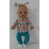 naaipatroon little baby born 30cm kleding setje (papier)