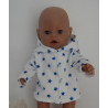 tussenjas sterren blauw klein baby born 43cm