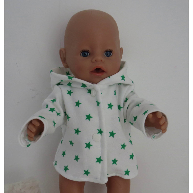 tussenjas sterren groen klein baby born 43cm