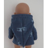 tussenjas donker blauw hertje baby born 43cm