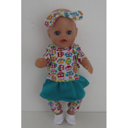rok setje uiltjes little baby born 30cm
