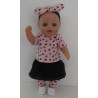 rok setje lieveheersbeestje little baby born 30cm