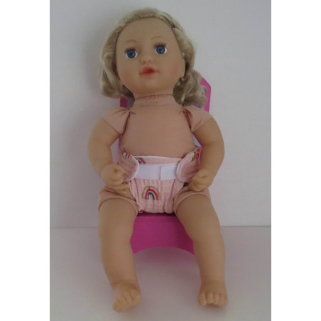 luier roze regenboog baby annabell 43cm