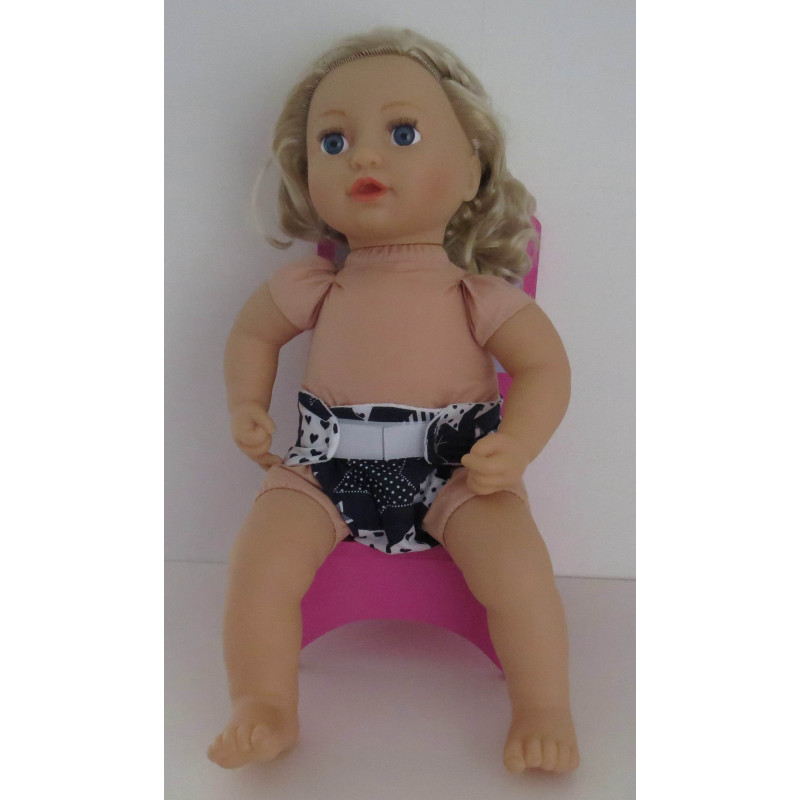 luier blauw ster groot  baby annabell 43cm
