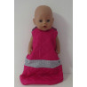 gewatteerde slaapzak hard roze grijs baby born 43cm