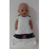 gewatteerde slaapzak wit joki baby born 43cm