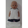 gewatteerde slaapzak wit jet baby born 43cm