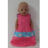 gewatteerde slaapzak roze kat blauw baby born 43cm