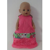 gewatteerde slaapzak roze groen baby born 43cm