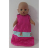 gewatteerde slaapzak hard roze joki baby born 43cm