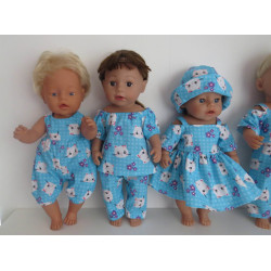 gift set blauw kat baby born 43cm
