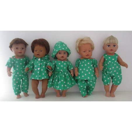 gift set groen sterren baby born 43cm