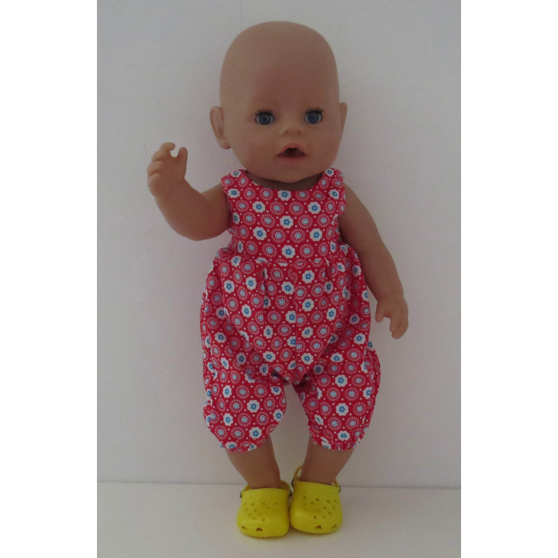 speelpakje rood baby born 43cm