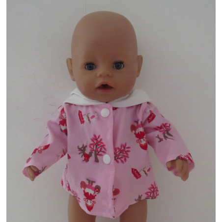 zomerjas roze roodkapje baby born 43cm