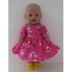 zomerse jurk hard roze...