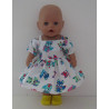 zomerse jurk vossen baby born 43cm