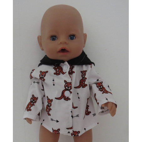 zomer jas kangaroo baby born 43cm