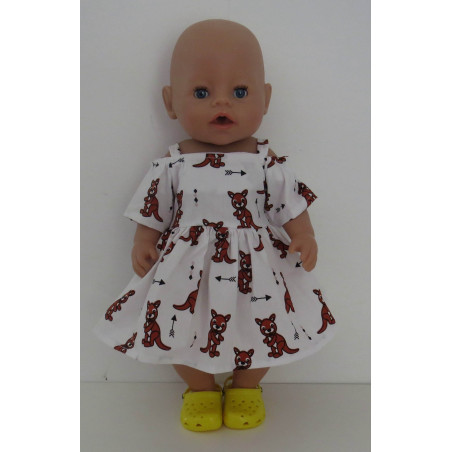 zomersejurk kangaroo baby born 43cm