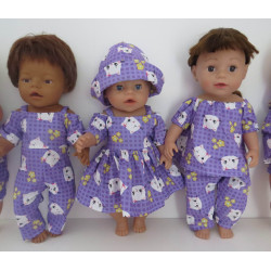 gift set lila kat baby born 43cm