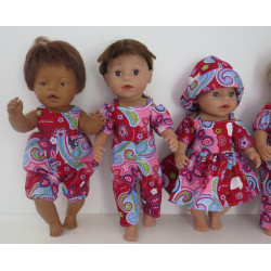 gift set rood gekleurd baby born 43cm