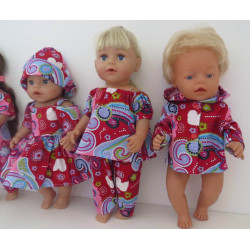 gift set rood gekleurd baby born 43cm