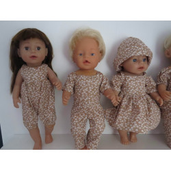 gift set bruin bloemen baby born 43cm