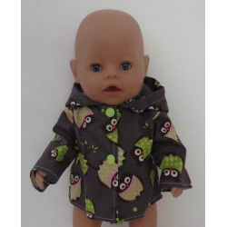 zomer jas grijs uilen baby...