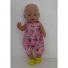 speelpakje roze konijn baby born 43cm