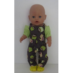 jumpsuit grijs uil met...