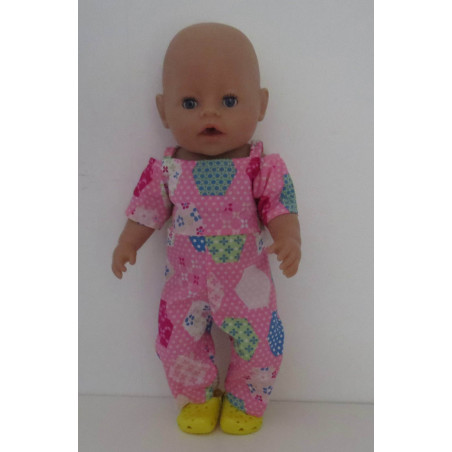 jumpsuit roze baby born 43cm