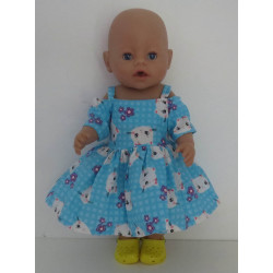 zomersejurk kat blauw baby...