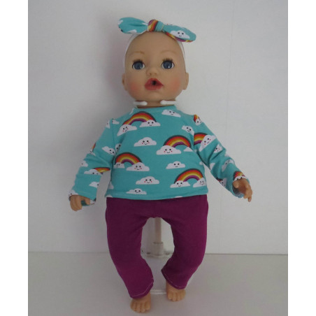 kleding setje wolk baby annabell 43cm