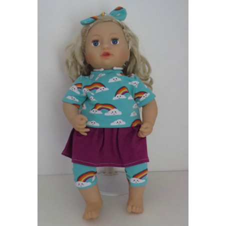 rok setje wolk baby annabell 43cm