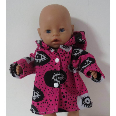 softshell winterjas hard roze baby born 43cm